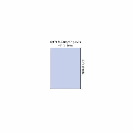 3M Steri-Drape General Purpose Drape Drape Sheet / Back Table Cover 44 W X 59 L Inch Sterile, 20PK 9072